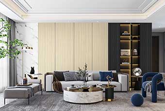 绵阳轻奢风格-客厅