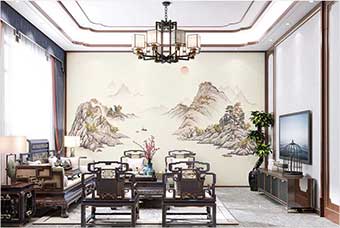 绵阳森佰汇航空纤维墙咔（巴山蜀水）